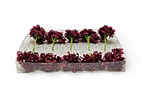 Wine Luxe Jute Flower With Pollens