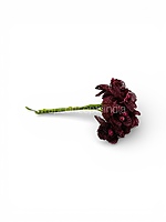 Wine Luxe Jute Flower With Pollens