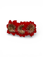 Velvet Red Starburst Flower