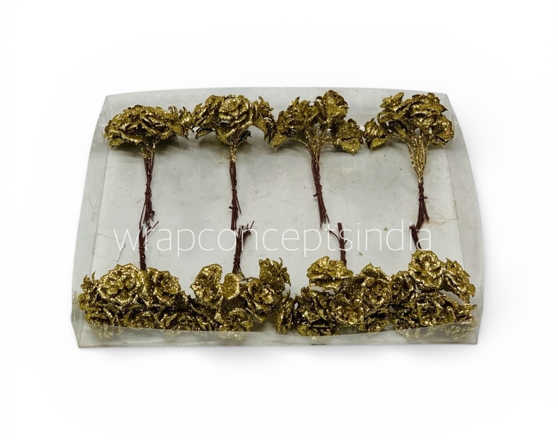 Antique Gold Shimmer Flower