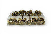 Antique Gold Shimmer Flower