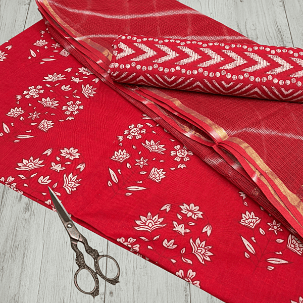 Sanganeri Block Print Suit Set #4