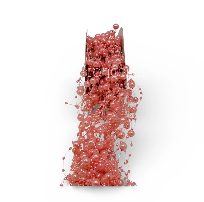 Pearl String - Coral (Pack of 50)