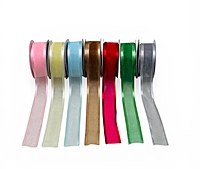 Satin Trim Organza Ribbon