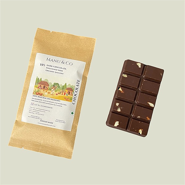 55% Dark Chocolate Sweetened With Jaggery