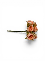 Pumpkin Rose Buds on Stick