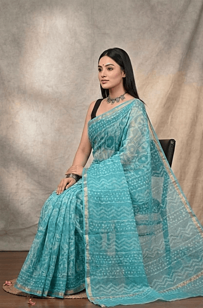 Cotton Kota Doria Saree #5