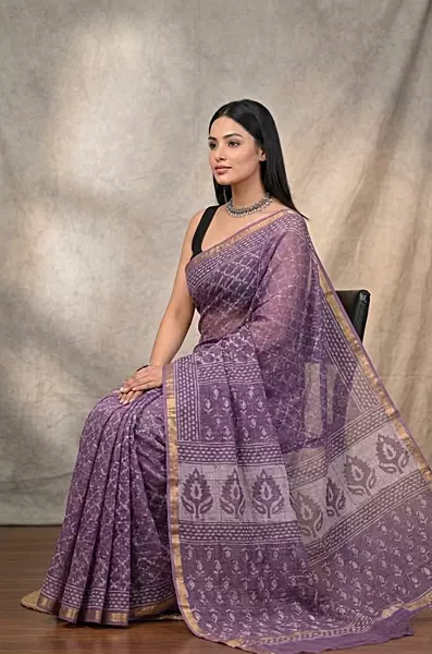 Cotton Kota Doria Saree #4
