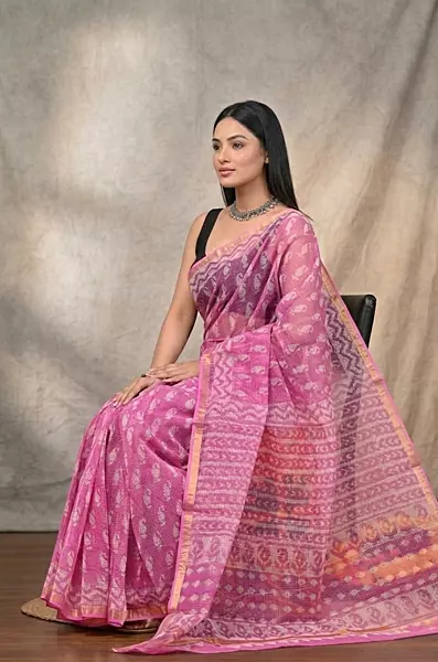 Cotton Kota Doria Saree #7