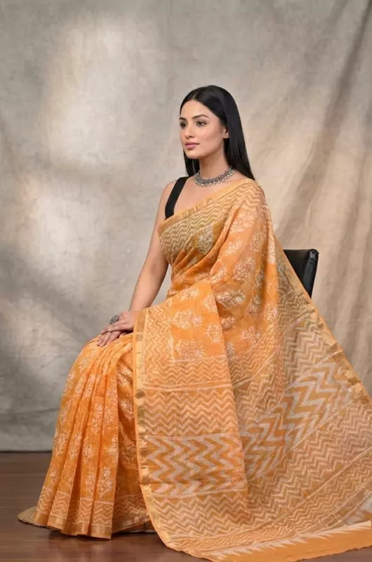 Cotton Kota Doria Saree #8