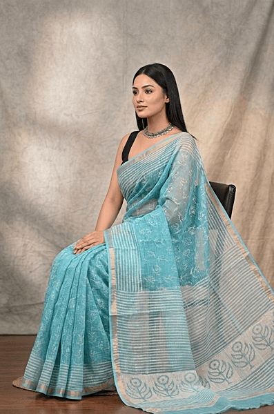 Cotton Kota Doria Saree #9