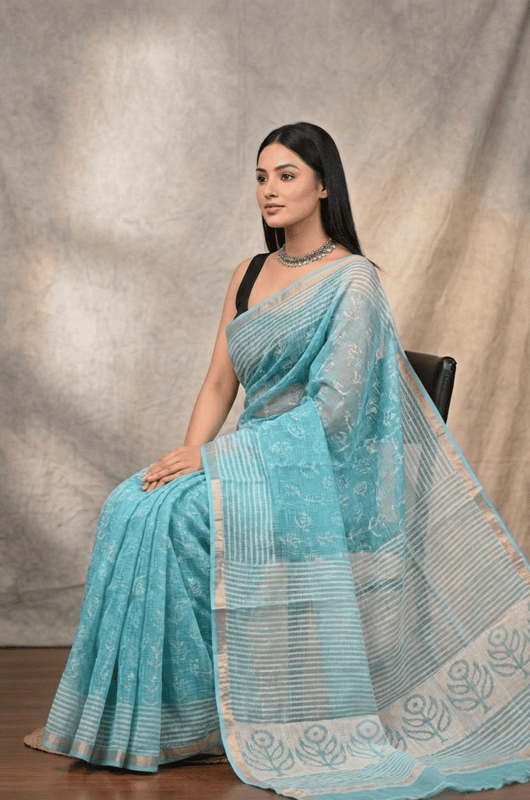 Cotton Kota Doria Saree #9