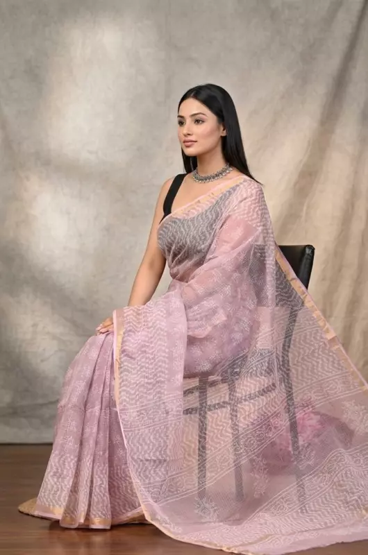 Cotton Kota Doria Saree #10