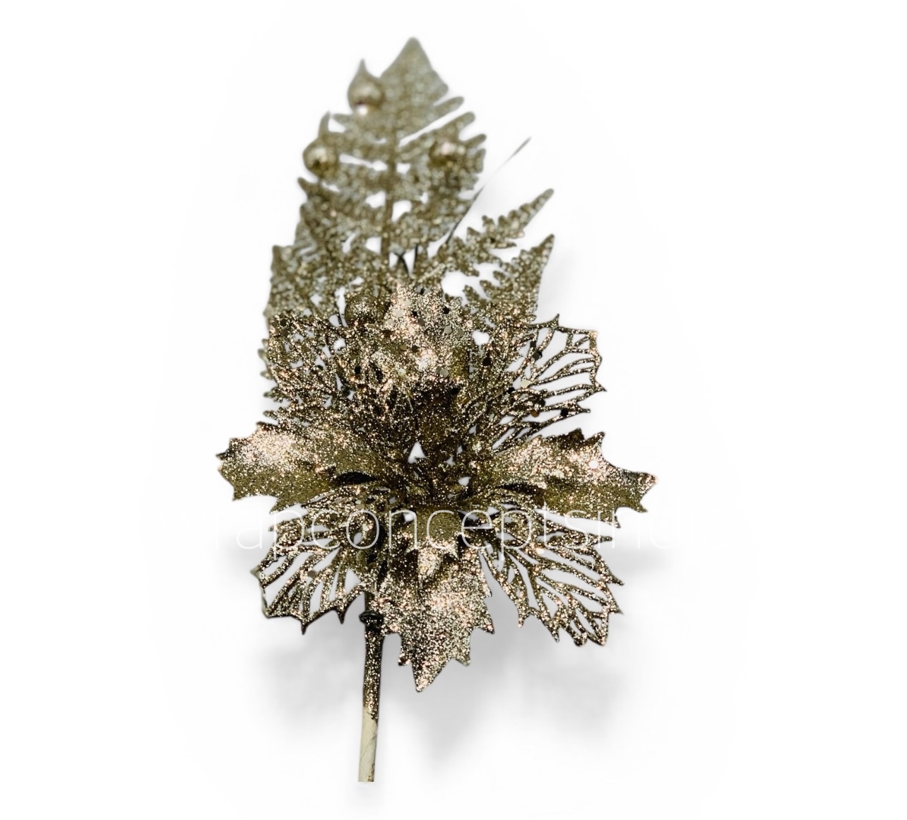Gilded Fern Picks – Gold/Champagne (Pack of 4)