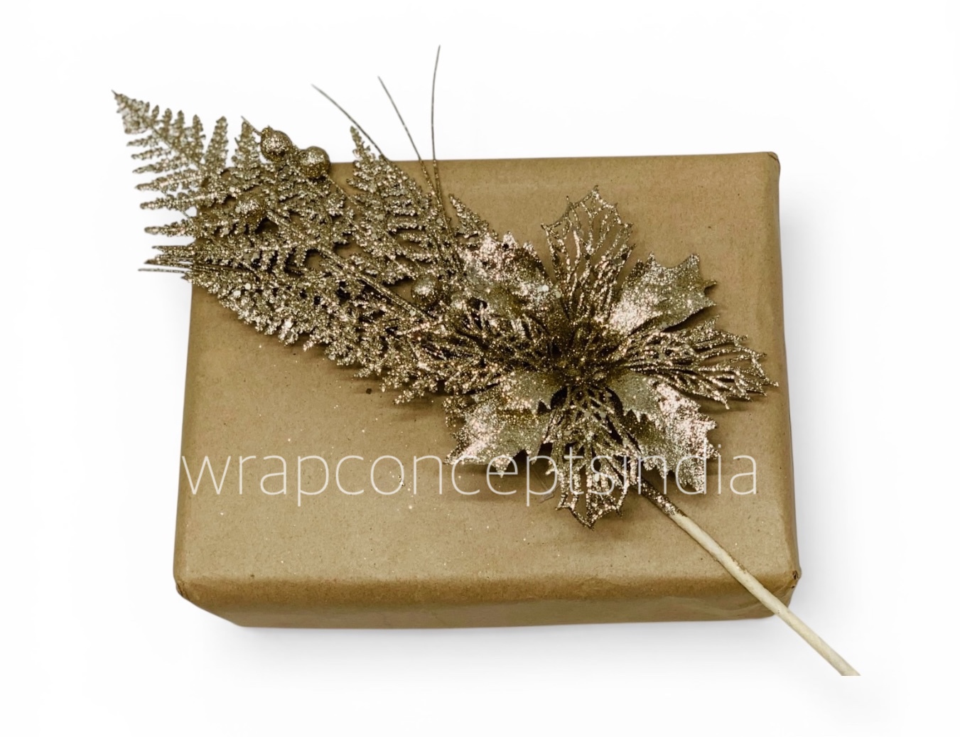 Gilded Fern Picks – Gold/Champagne (Pack of 4)