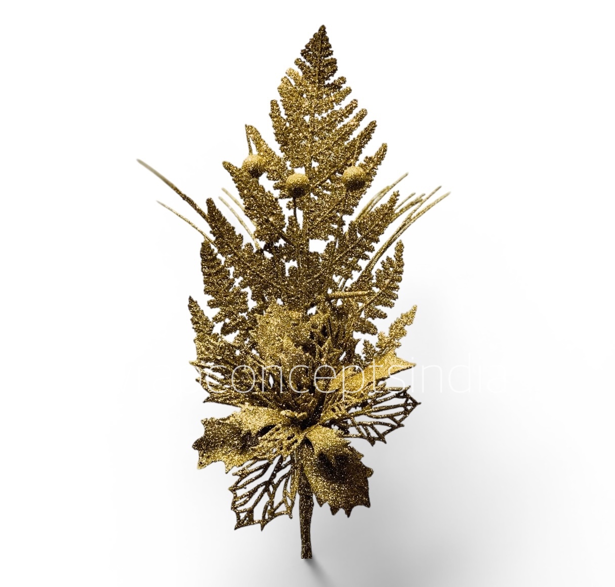 Gilded Fern Picks – Gold/Champagne (Pack of 4)