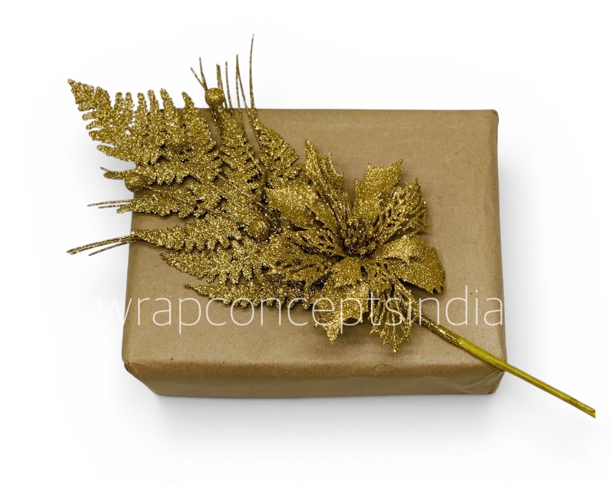 Gilded Fern Picks – Gold/Champagne (Pack of 4)