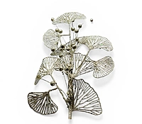 Festive Ginkgo Glitter Picks– Gold/Champagne