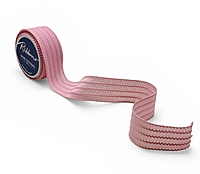 Stripe Pattern Ribbon - Blue/Red