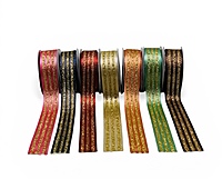 Royal Glitter  Gold Stripe Ribbon