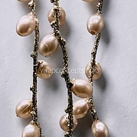 Pearl Vine Spray - Ivory/Champagne