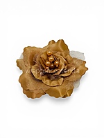 Cherry Wood Rose With Pearls Center