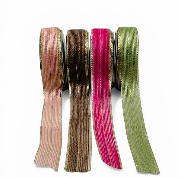 Luxe Gold Edge Jute Ribbon