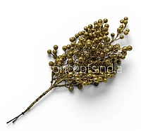 Premium Glitter Berry Cluster - Gold/Red/Blue