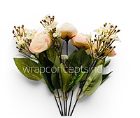 Peonies With Small Flowers Bunch - White
