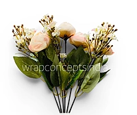 Peonies With Small Flowers Bunch - White
