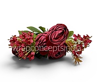 Peonies With Small Flowers Bunch - White