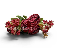 Peonies With Small Flowers Bunch - White
