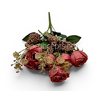 Peony Mist Blooms - Coral
