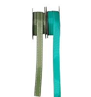Cross Stitch Edges - Shades of Green