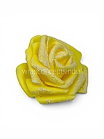 Yellow Glitter Foam Rose