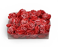 Red Glitter Foam Rose