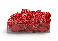 Red Glitter Foam Rose