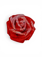 Red Glitter Foam Rose