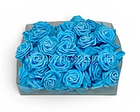 Sky Glitter Foam Rose