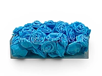 Sky Glitter Foam Rose