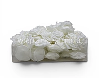 White Glitter Foam Rose