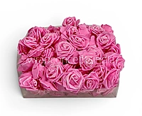 Pink Glitter Foam Rose