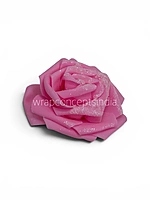 Pink Glitter Foam Rose