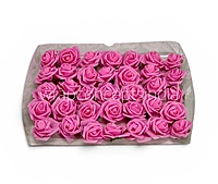 Small Pink Foam Rose on stick