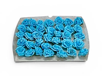 Small Sky Foam Rose on stick