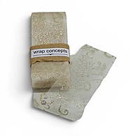 Golden Holly Sheer Ribbon - 55 mm