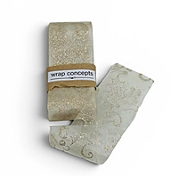 Golden Holly Sheer Ribbon - 55 mm