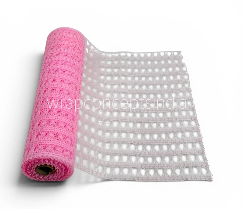 Soft Pink Weave Decorative Net