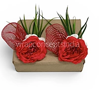 Red Rose Decorative Hamper Bunch