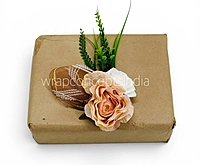 Peach Rose Decorative Hamper Bunch